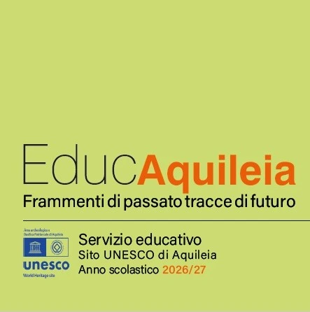 Immagine verde pistacchio con titolo di EducAquileia