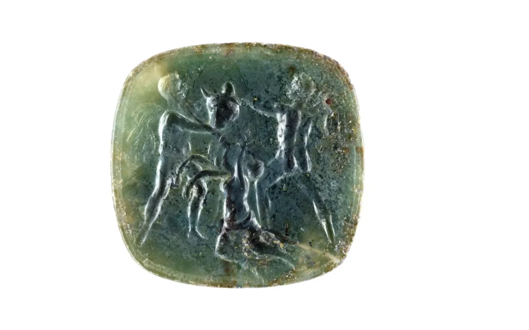 Gemma con scena del supplizio di Dirce